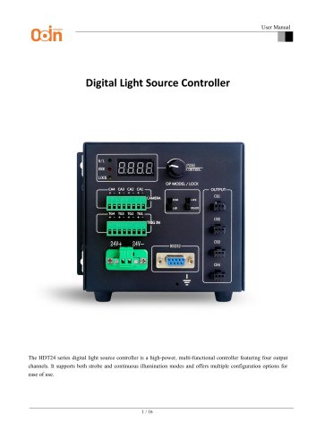 Digital Light Source Controller