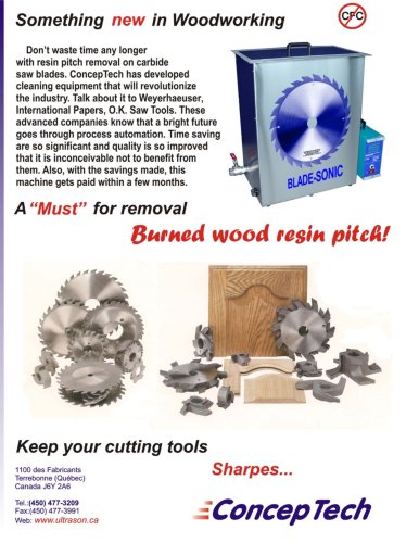 Small Footprint Saw Blade Cleaning System