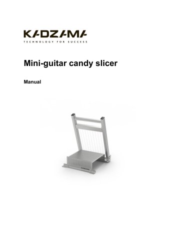 Mini-guitar candy slicer