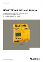 ISOMETER® isoPV425 with AGH420
