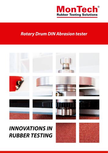 Rotary Drum DIN Abrasion tester