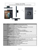 EVI-YZ08P : 8-inch Android tablet with POE Ethernet port - NFC and LED optional