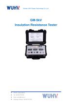 GM-5kV Adjustable Megohm Meter-Catalog
