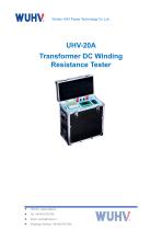 UHV-20A Transformer DC Resistance Test Set-Catalog