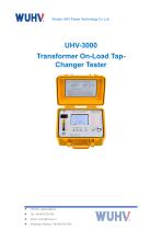 UHV-3000 Transformer On-Load Tap-Changer Tester-Catalog