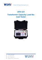 UHV-321 Transformer Load And No-load Losses Tester-Catalog