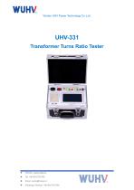 UHV-331 Transformer Turns Ratio Tester -Catalog
