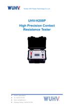 UHV-H200P High Precision Contact Resistance Tester -Catalog