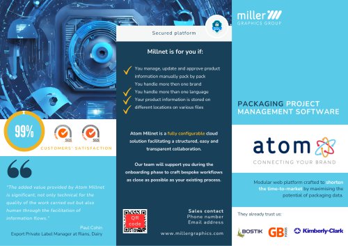 Atom Millnet Packaging Workfow Management System Leaflet