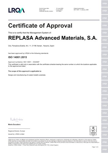 Replasa-ISO-14001-EN