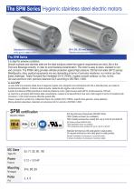 The SPM Series  Hygienic stainless steel electric motors