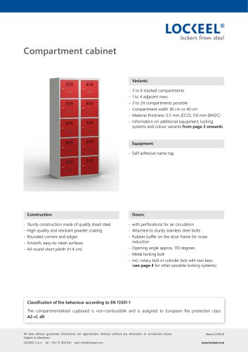 Compartment cabinet
