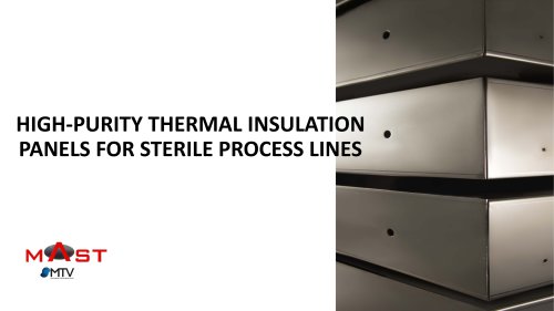 HIGH-PURITY THERMAL INSULATION PANELS FOR STERILE PROCESS LINES