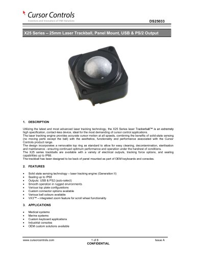 X25 Trackball