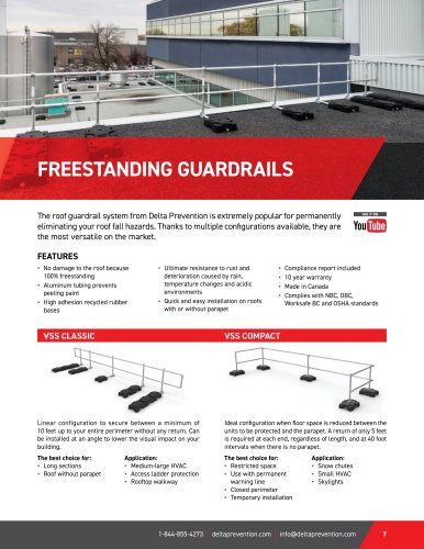 FREESTANDING GUARDRAILS