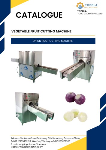 ONION ROOT CUTTING MACHINE