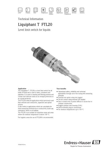 Liquiphant T FTL20