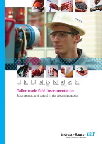 Tailor-made field instrumentation, Measurement and control in the process industries 