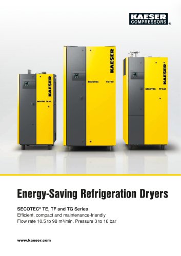 Energy-Saving Refrigeration Dryers SECOTEC® TE, TF and TG Series