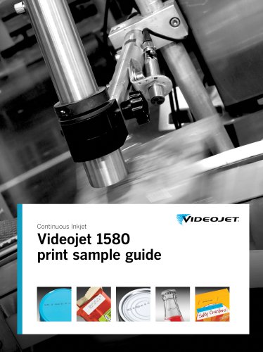 Videojet 1580 print sample guide