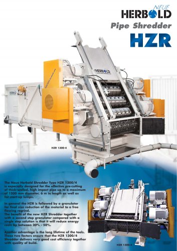 Neue Herbold Pipe-Shredder