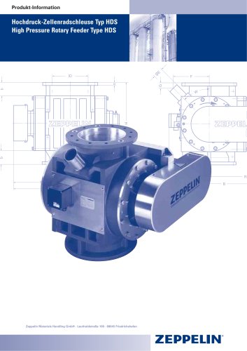 High Pressure Rotary Feeder Type HDS