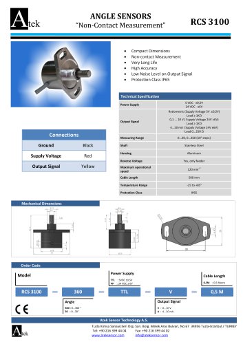 ANGLE SENSORS RCS 3100