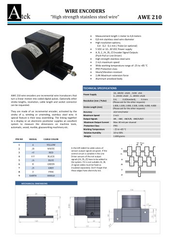 AWE 210  Series  Wire Encoders