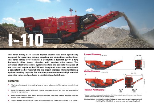 Terex® Finlay I-110