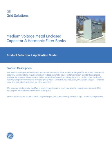 Medium Voltage Metal Enclosed Capacitor & Harmonic Filter Banks