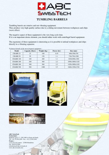 Centrifuges Barrels