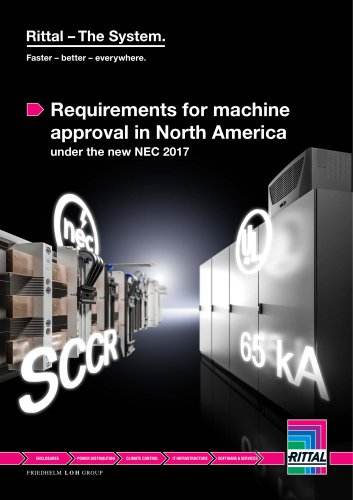 Requirements for machine approval in North America under the new NEC 2017