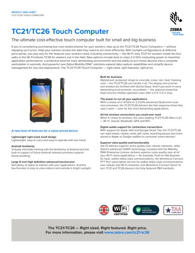 TC21/TC26 Touch Computer