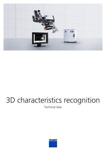 3D characteristics recognition Technical data