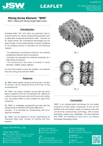 Mixing Screw Element "BMS"