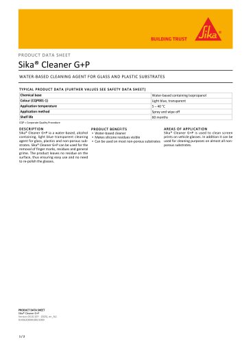 Sika&reg; Cleaner G+P