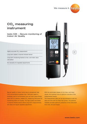 CO2 measuring instrument - testo 535