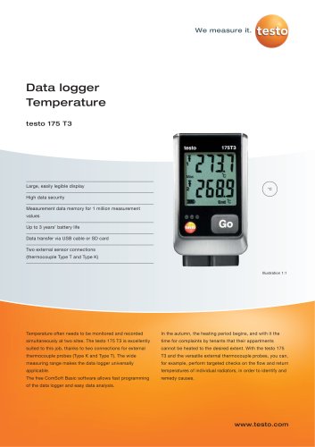 Data logger Temperature - testo 175 T3