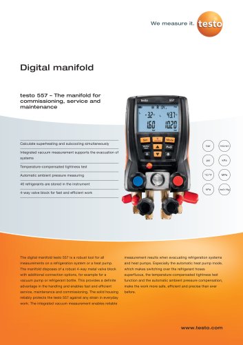 Digital manifold - testo 557
