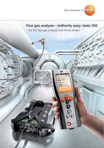Flue gas analysis – brilliantly easy: testo 350