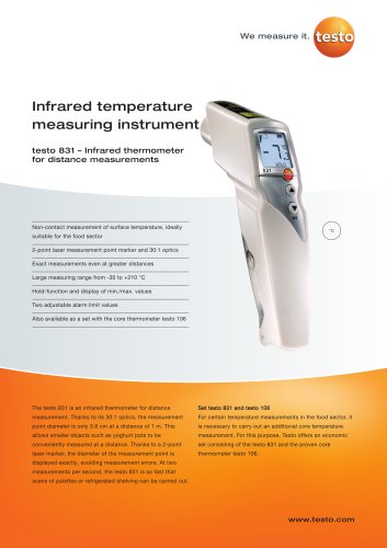 Infrared temperature measuring instrument - testo 831