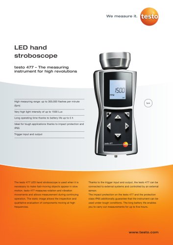 LED hand stroboscope - testo 477