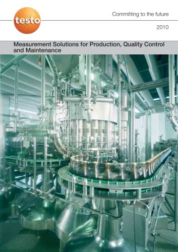 Measurement Solutions for Production, Quality Control and Maintenance