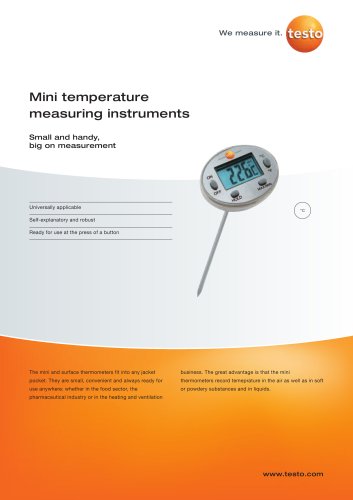 Mini temperature measuring instruments