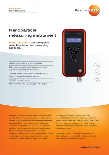 Nanoparticle  measuring instrument