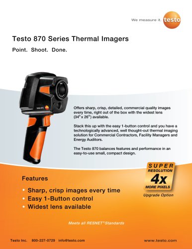 testo 870 - Thermal imaging camera