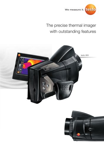 The precise thermal imager with outstanding features - testo 885