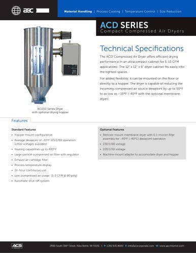 ACD Compact Compressed Air Dryer