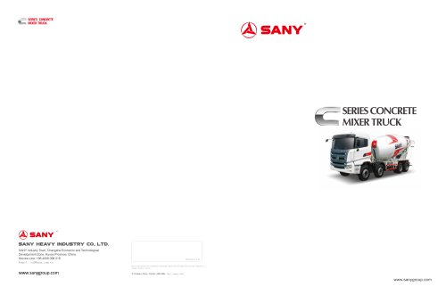 SANY C8 truck mixer