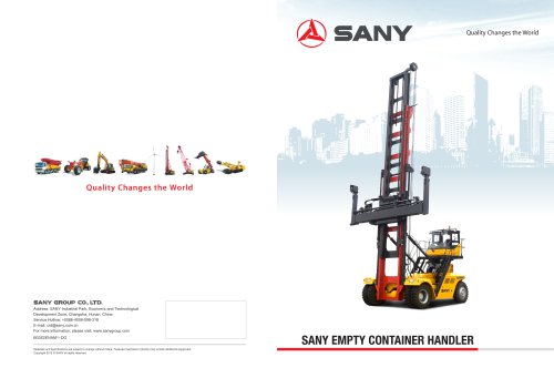 Sany empty container handler